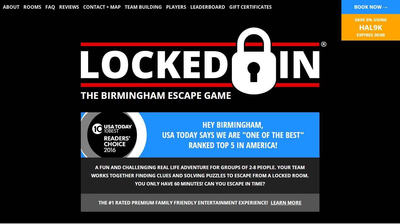 Locked In: The Birmingham Escape Game - Can You Escape In Time?