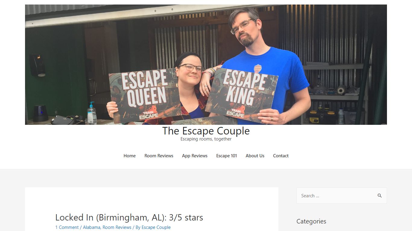 Locked In (Birmingham, AL): 3/5 stars — The Escape Couple